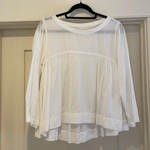 Xirena Cotton Poplin Babydoll Top